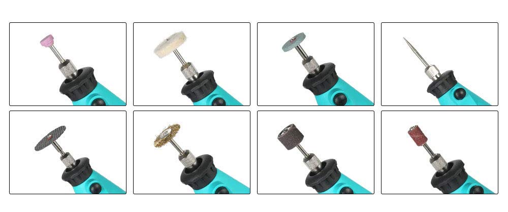 Johnson Tools Mini Rotary Drill Grinder All in One Set with 138 Pieces kit for Jewellery Art n Craft DIY Working Tool