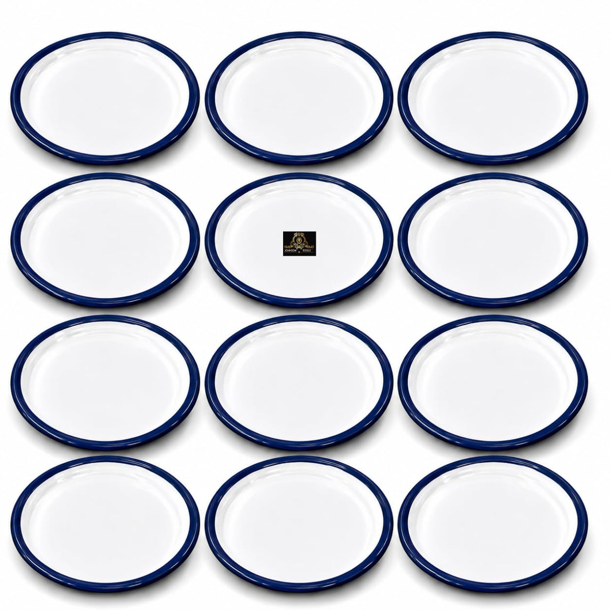 Johnson Tools Small Enamel Plate/Enamelware Plate (Flat) for Gold and Silver Jewellery, Surgical and Food Works