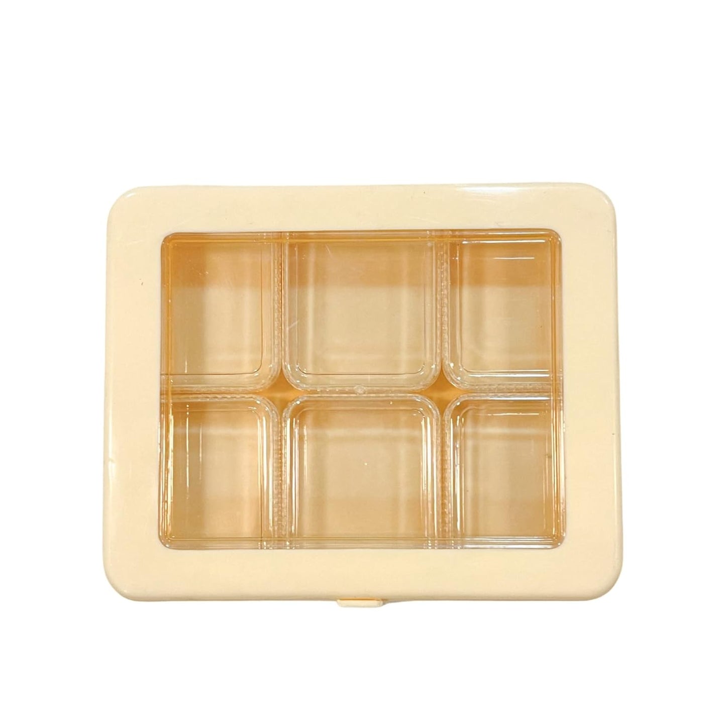 Johnson Tools Multi Utility 6 Removable Rectangular Small Containers or Storage Box Organizer with Glass