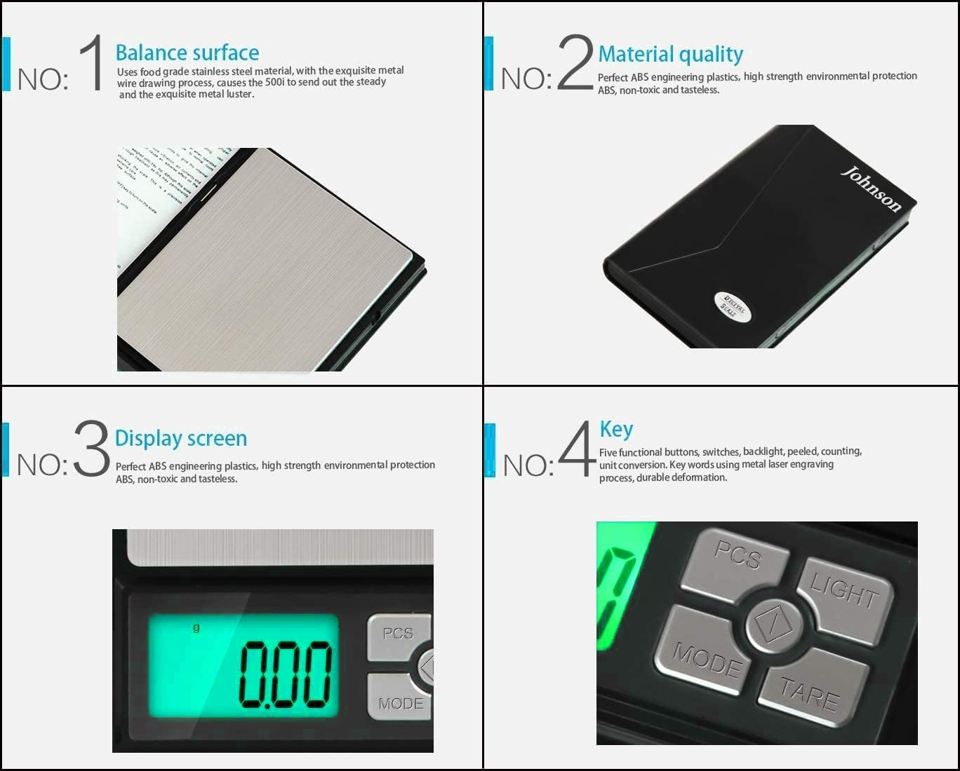 Notebook Jewellery Weighing Scale-600Gmx10Mg(0.01G) Digital Weight Measuring Machine For Gold & Silver.