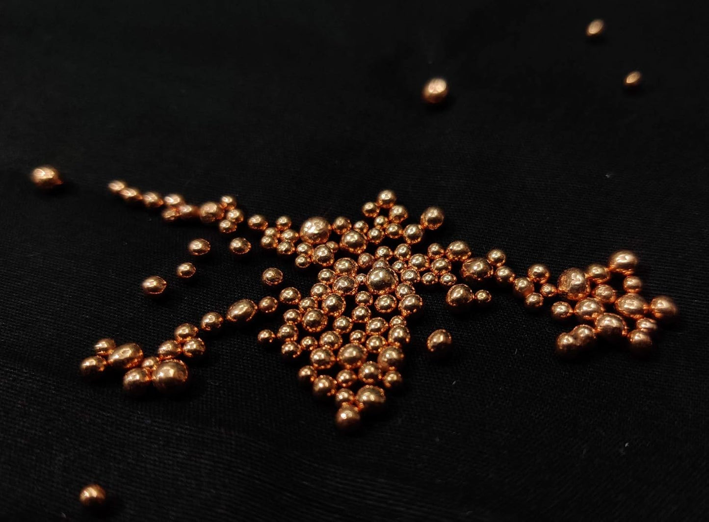 Johnson Tools Imported Gold Mix Quality Shiny Pure Round Italian Copper Small balls/bolls (250gms)