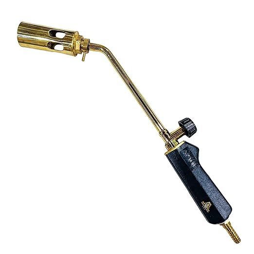 Johnson Tools Amul 36cms Long Nozzle LPG flamethrower Heating Torch Gun with Flat Handle