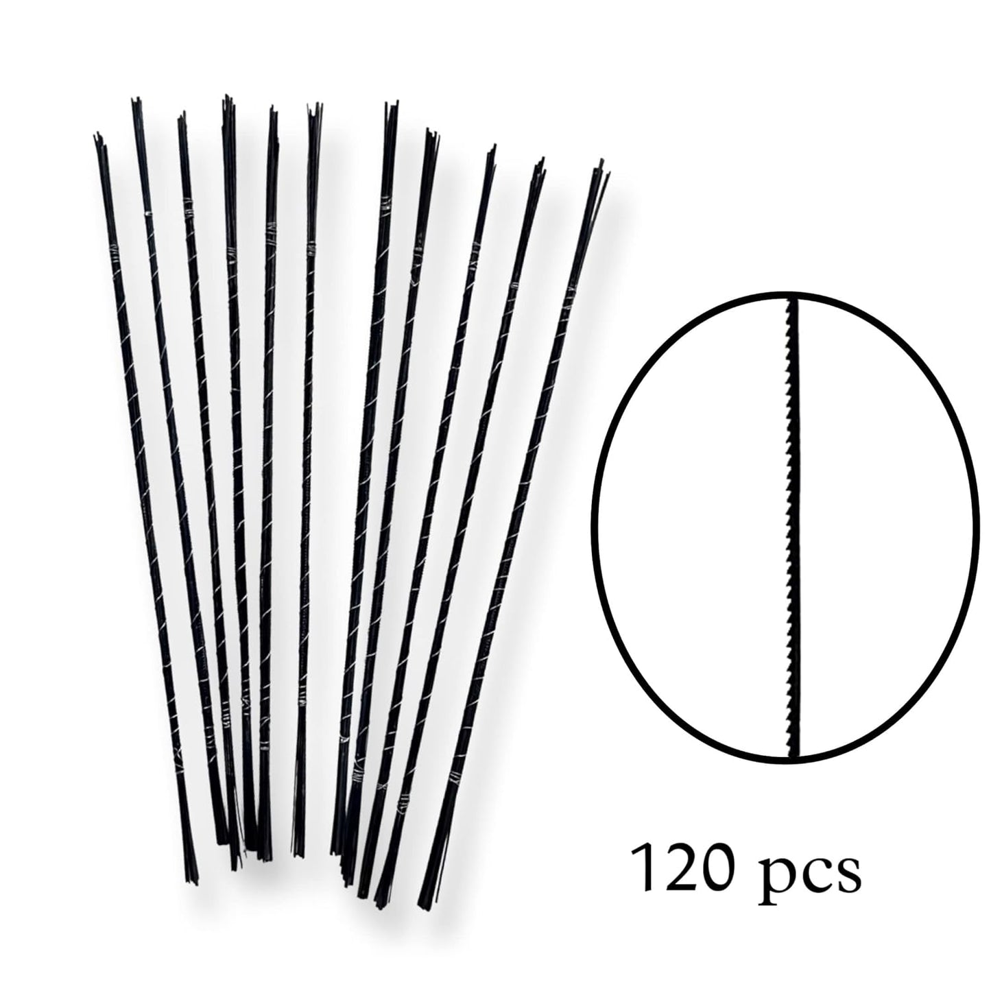 Johnson Tools Adjustable Coping Hand Saw with 120 Piece Blades For Gold and Silver and Other Art n Craft Use (75mm Inner Height), Hand powered