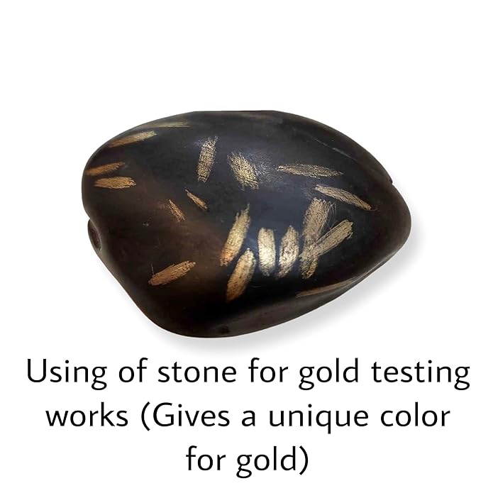 Johnson Tools Gold Testing Stone or Natural Obsidian For Testing Gold Jewellery (Color : Black, shape : Owl)