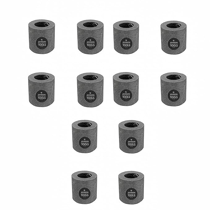 Johnson Tools 35x35mm Carbon Crucible for Casting, Melting, Refining Gold, Silver, Copper, Aluminium, Brass