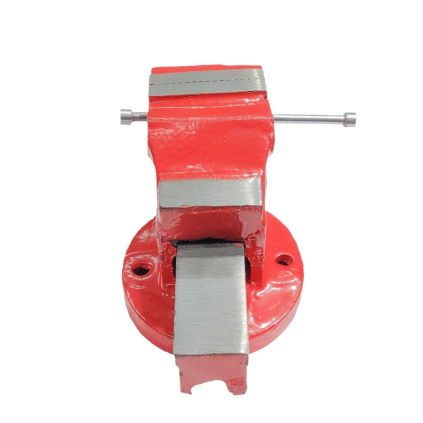 Johnson Tools Bench Vise or Drill Vise of Heavy Structure Cast Iron Fixed Base (0 No(190mm)) Red