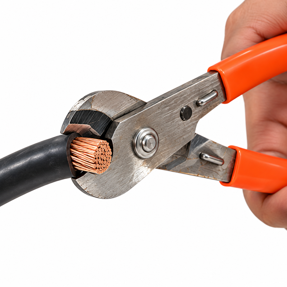 Johnson Tools Heavy Duty Wire Cutter for Cutting Copper, Aluminum Vehicle Clutch Wires (Size-20cm, Color - Multi)