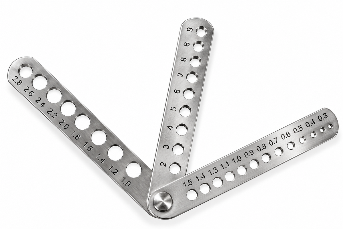 Johnson Tools Steel Ball Gauge Can Measure From 3 To 32 Gauge For Goldsmiths and industrialists, Ball Diameter Measuring Works