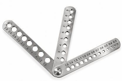 Johnson Tools Steel Ball Gauge Can Measure From 3 To 32 Gauge For Goldsmiths and industrialists, Ball Diameter Measuring Works