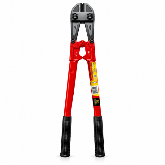 Johnson Tools 18" Hit Strong Bolt Cutter with Industrial Hardness and Shear Sharp, Comfortable Ergonomics TPR Handle for Cutting Bolts, Gold Biscuit and Other Various Uses (450mm)