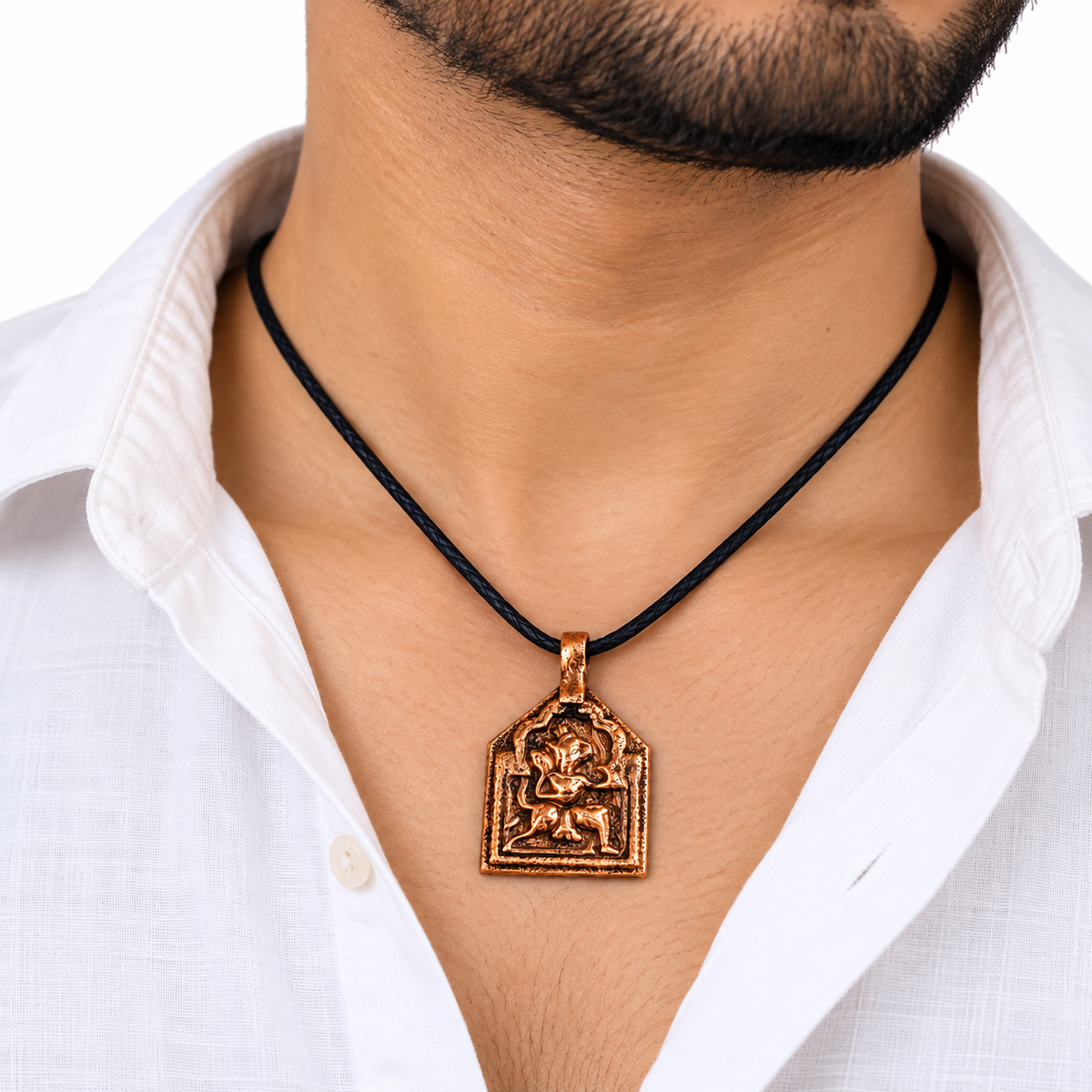 Johnson Tools Hanuman ji Copper Pendant (Ful) in Rajasthani Design For Male and Female (Pack of 5 pcs)