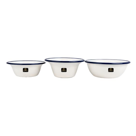 Johnson Tools Set of Enamel Bowl/Tam-chini Pyala For Gold and Silver Jewellery Works, Surgical Works and Other Dynamic Works - 3 pcs