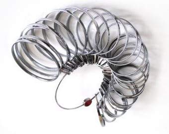 Johnson Tools Handy Brass Bangle Sizer for Measuring Hand or Bangle Size No 1 to 27 (Chrome)