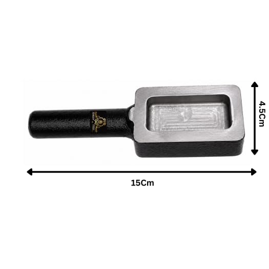 Johnson Tools Iron Biscuit Ingot Mold For Making 200g Gold And Silver Biscuit/Cadbury