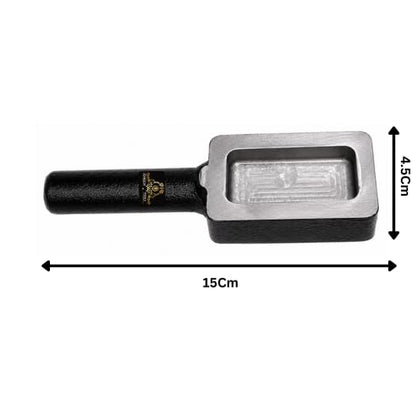 Johnson Tools Iron Biscuit Ingot Mold For Making 200g Gold And Silver Biscuit/Cadbury