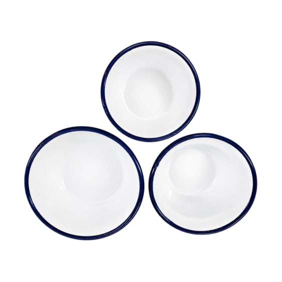 Johnson Tools Set of Enamel Bowl/Tam-chini Pyala For Gold and Silver Jewellery Works, Surgical Works and Other Dynamic Works - 3 pcs