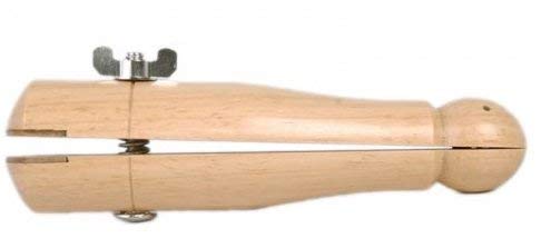 Johnson Tools Ring Clamp With Leather Lined Jaw Single End Holder For Jewellery Making and Other Purposes (Multicolor)