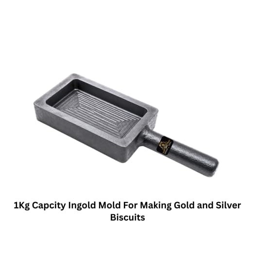 JOHNSON TOOLS Iron Biscuit Ingot Mold For Making 1Kg Gold And Silver Biscuit/Cadbury