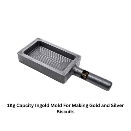 JOHNSON TOOLS Iron Biscuit Ingot Mold For Making 1Kg Gold And Silver Biscuit/Cadbury