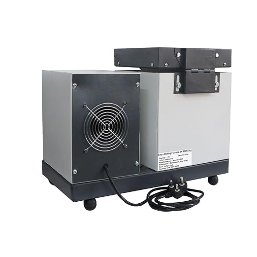 Johnson Tools Iron Surya 1Kg Melting Furnace - Furnace for Gold and Silver Jewelry | Ivory Grey Color - Premium Melting Machine (1 kg Melting Furnace)