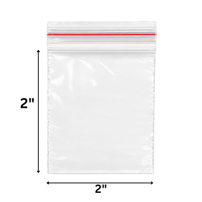 Johnson Tools Nifty 51+ Micron Transparent Zip Lock Bags 2x2 Inch Pack of 300 Reusable Plastic Storage Pouches for Beads Jewellery Parts and Small Items