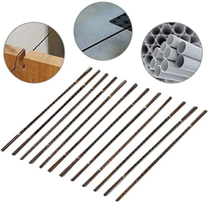 Johnson Tools Aven jewelers Hand Saw Frame with 120pcs of Blades and 2 Extra Adjustable Thumb Screws for Gold, Platinum, Silver and Other Metal Cutting Works