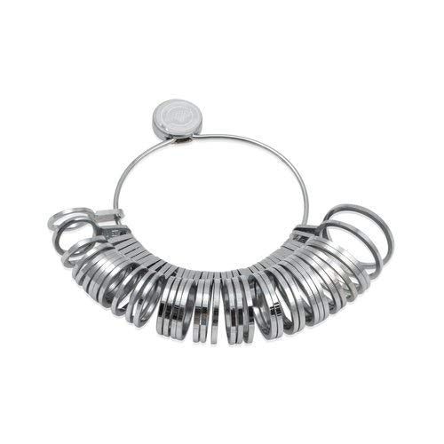 Johnson Tools Ring Sizer Stainless Steel 36PCS & Aluminum Ring Stick Set US Size:1-15 Combo
