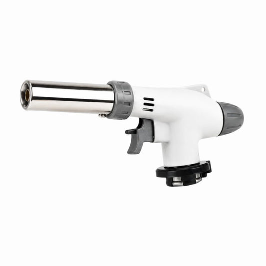 Johnson Tools Flamethrower Butane Burner Auto Ignition Camping Weldin Blow Torch for Creme Brulee, Kitchen, Cooking, BBQ