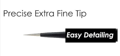 Johnson Tools Stainless Steel Straight Tweezers Non-Magnetic for Mobile, Electronic Gadget, Laptop and Jewelry Repair (Black) - Set of 6 Pieces BY Gulab's Tools