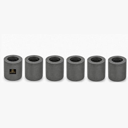 Johnson Tools 40x40mm Carbon Crucible for Casting, Melting, Refining Gold, Silver, Copper, Aluminium, Brass