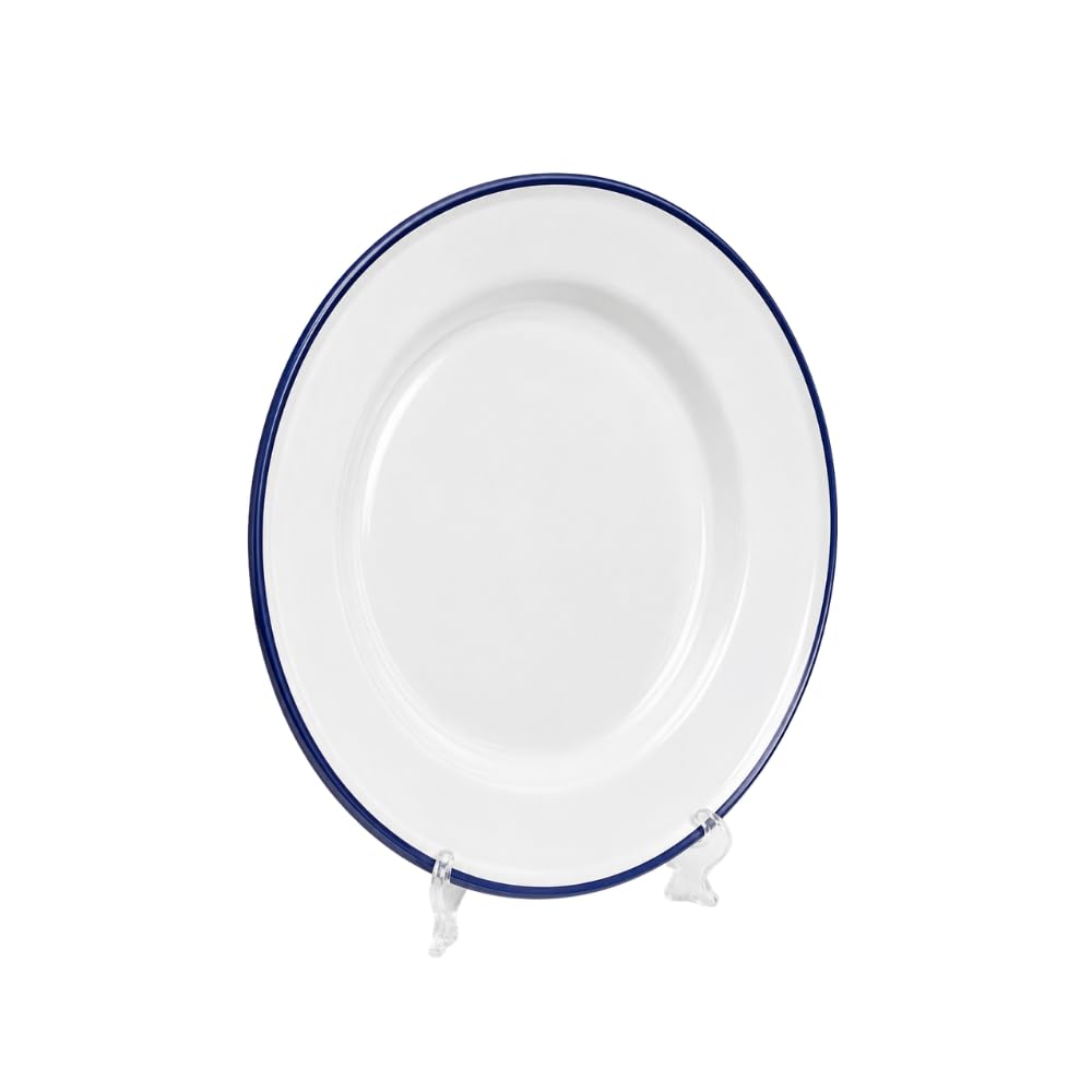 Johnson Tools Enamel Plate – Heat Resistant Enamelware Plate for Food Serving Mixing, Gold Silver Jewellery, Surgical and Laboratory Works Use