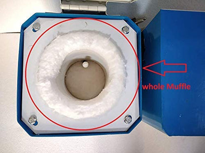 JOHNSON TOOLS Cotton Heating Element Muffle Coil With Sensor For Melting Furnace 1Kg Capacity [Compatible With Imported Furnaces Also], White
