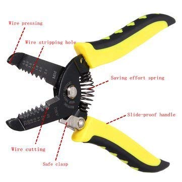 Johnson Tools Multifunction Handle Wire Stripper Tool for Cutting and Stripping of Wire
