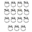 Johnson Tools Adjustable Fuel Petrol Pipe Hose Clips Stainless Spring Clamps(Size - 13 to 19 mm)