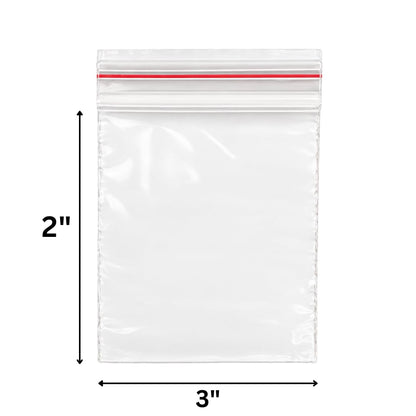 Johnson Tools Nifty 51+ Micron Transparent Zip Lock Bags 2x3 Inch Pack of 300 Reusable Plastic Storage Pouches for Beads Jewellery Parts and Small Items