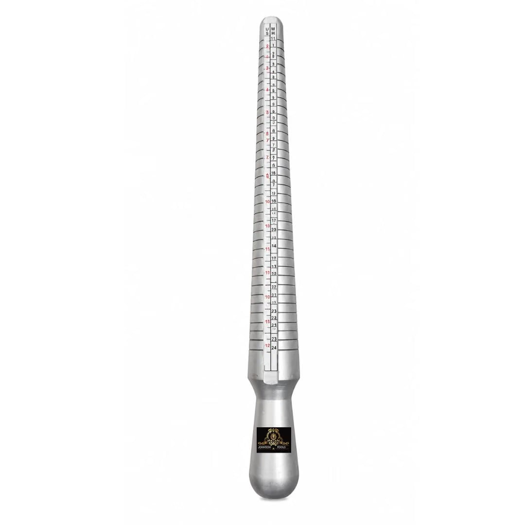 Johnson Tools Ring Sizer Stainless Steel 36PCS & Aluminum Ring Stick Set US Size:1-15 Combo