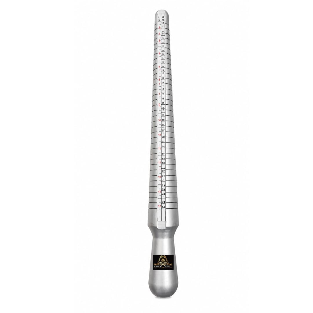 Johnson Tools Ring Sizer Stick/Ring Rod For Measuring Ring Sizes (No1 To 36 Pieces) (Aluminum)