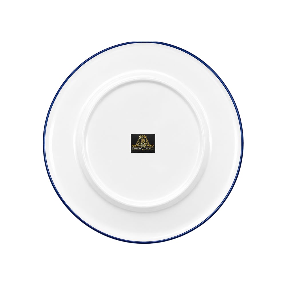 Johnson Tools Enamel Plate – Heat Resistant Enamelware Plate for Food Serving Mixing, Gold Silver Jewellery, Surgical and Laboratory Works Use