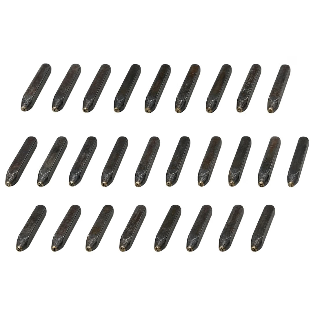 Johnson Tools Handmade Letter Punch Set of A-Z Letters (small Size) for Small Gold Jewellery or Articles (Size 1 MM (1/32 Inch)