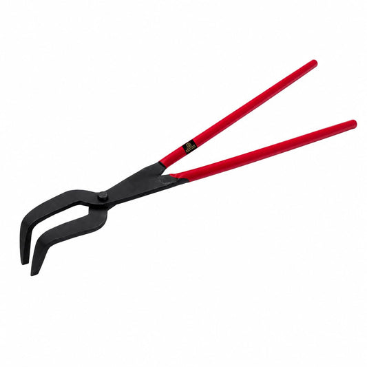 Johnson Tools 14" Plier Sandasi with Bent Mouth to Lift Crucibles at Foundry, Refinery and Casting Plants of Gold, Silver and other Metals
