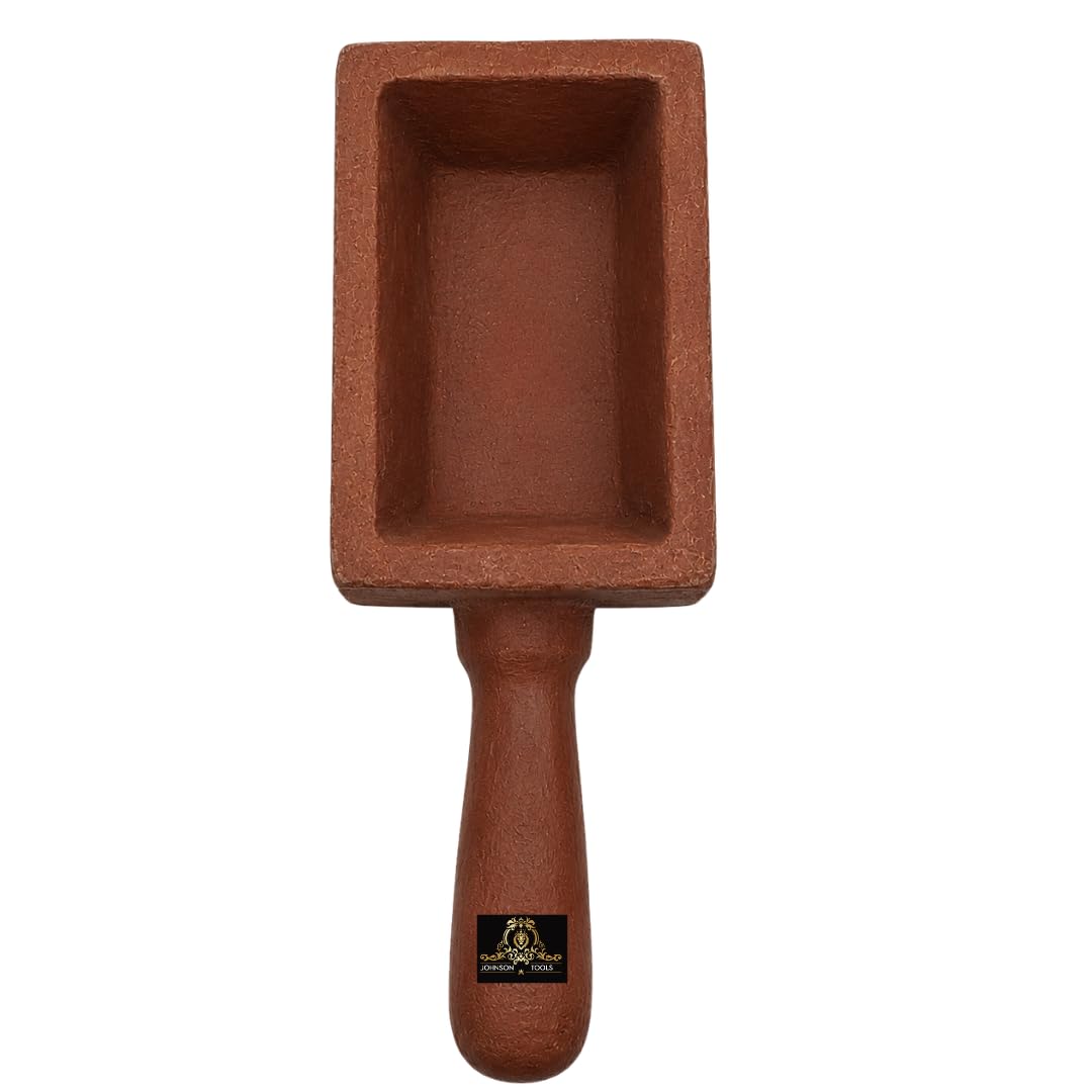 Johnson Tools Metal Ingot Mold 3no for Gold, Silver Casting, Melting, Refining Works (2.5 to 4 kg Capacity)