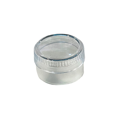 Johnson Tools Transparent Plastic Box for Storing Stones, Gems, Clips, Small Jewelry pieces and Multipurpose uses (20 pc Set Box) Round