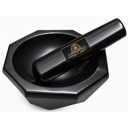 Johnson Tools Natural Black Agate Mortar and Pestle (3.5 Inch) – Kala Hakeek Meena Kharal for Jewellery Enamel, Ayurvedic, herbs or Lab Grinding