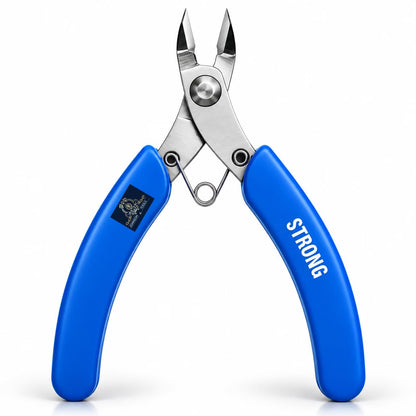 Johnson Tools Original Strong Stainless Steel Diagonal Cutter, Nipper, Plier (blue handle, Size-110mm)