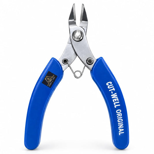 Johnson Tools Original Cut Well Stainless Steel Diagonal Cutter, Nipper, Plier (blue handle, Size-110mm)