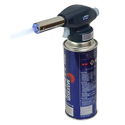 Johnson Tools Flamethrower Butane Burner Auto Ignition Camping Weldin Blow Torch for Creme Brulee, Kitchen, Cooking, BBQ