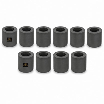 Johnson Tools 60x60mm Carbon Crucible for Casting, Melting, Refining Gold, Silver, Copper, Aluminium, Brass