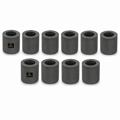 Johnson Tools 40x40mm Carbon Crucible for Casting, Melting, Refining Gold, Silver, Copper, Aluminium, Brass