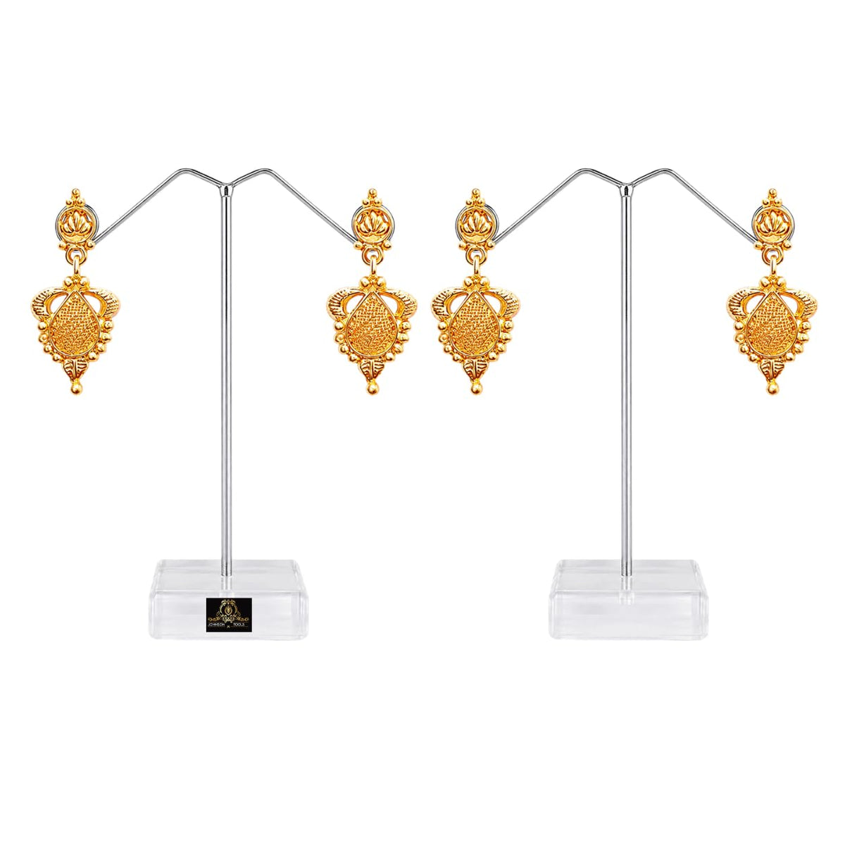 Johnson Tools Metal Earring Stand Holder For Showcasing Ear-ring Jewelry
