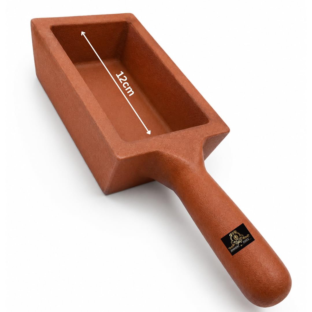 Johnson Tools Metal Ingot Mold 4no for Gold, Silver Casting, Melting, Refining Works (3.5 to 5kg Capacity)